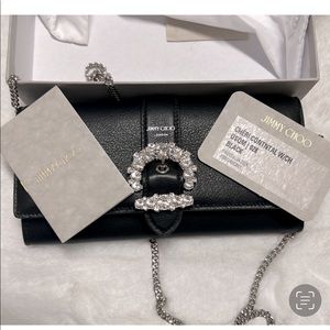 NIB JIMMY CHOO Cherie w/rhinestones buckle